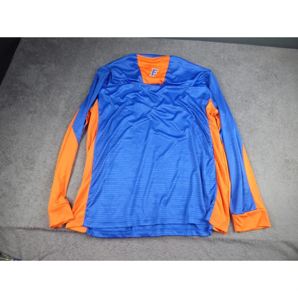 Florida Gators Mens 3XL Blue Orange Quarter Zip Pullover Shirt Colosseum